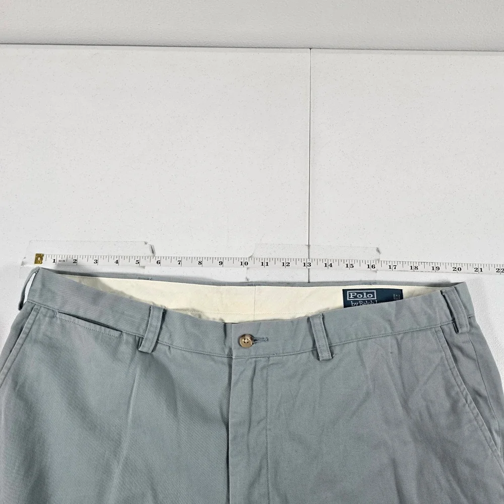 Polo Ralph Lauren Suffield Classic‎ Fit Chino Pants Blue Gray 40x32 Mens Cotton
